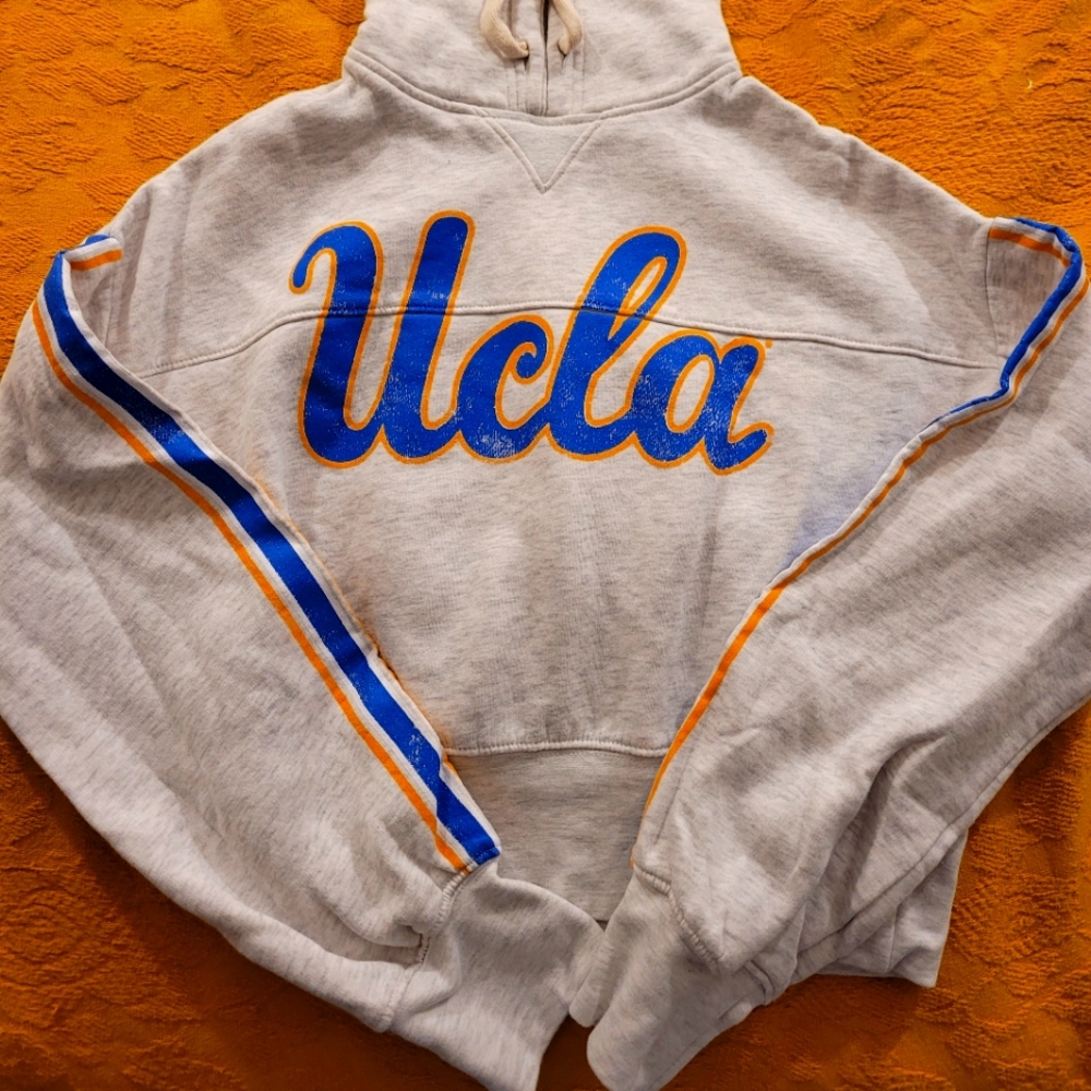 Grey UCLA cropped hoodie sz S